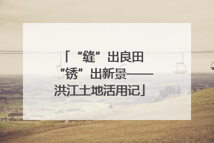 “缝”出良田 “锈”出新景——洪江土地活用记