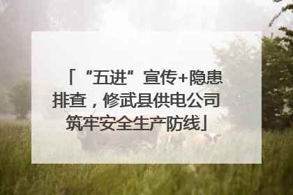 “五进”宣传+隐患排查，修武县供电公司筑牢安全生产防线