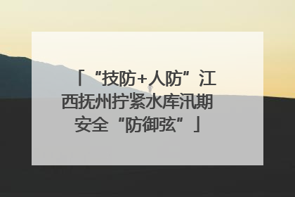 “技防+人防”江西抚州拧紧水库汛期安全“防御弦”