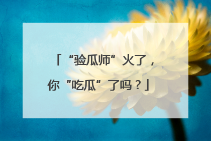 “验瓜师”火了，你“吃瓜”了吗？