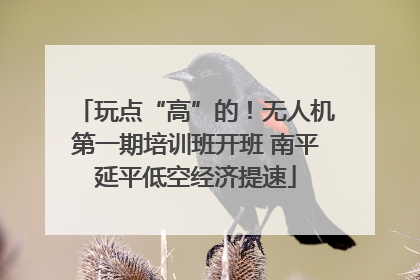 玩点“高”的！无人机第一期培训班开班 南平延平低空经济提速