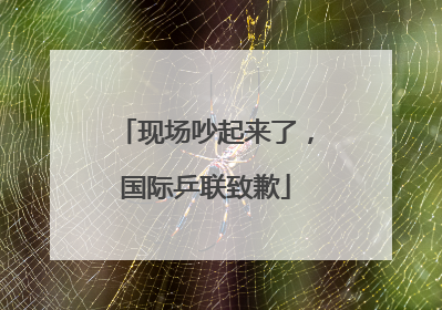 现场吵起来了，国际乒联致歉