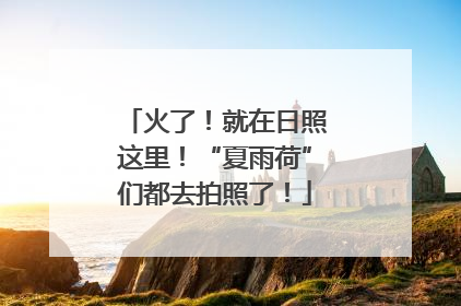 火了！就在日照这里！“夏雨荷”们都去拍照了！