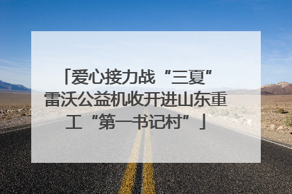 爱心接力战“三夏” 雷沃公益机收开进山东重工“第一书记村”