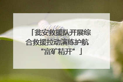 瓮安救援队开展综合救援拉动演练护航“富矿精开”