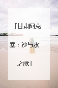 甘肃阿克塞：沙与水之歌