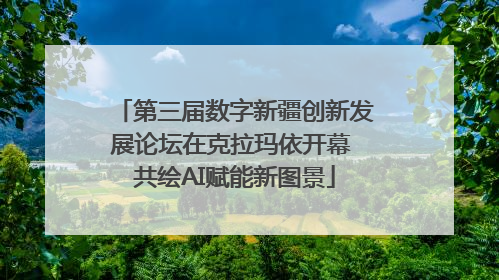 第三届数字新疆创新发展论坛在克拉玛依开幕 共绘AI赋能新图景