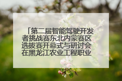 第二届智能驾驶开发者挑战赛东北内蒙赛区选拔赛开幕式与研讨会在黑龙江农业工程职业学院成功举行