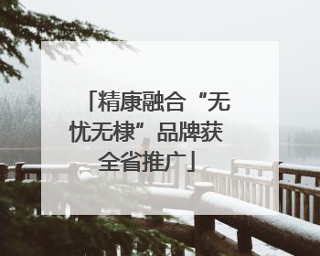 精康融合“无忧无棣”品牌获全省推广
