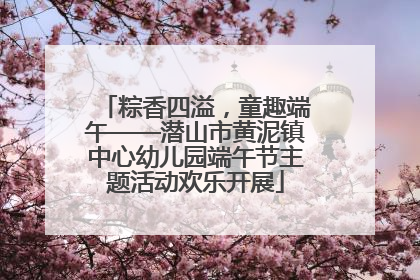 粽香四溢，童趣端午——潜山市黄泥镇中心幼儿园端午节主题活动欢乐开展