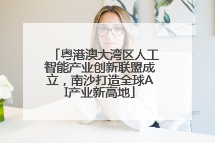 粤港澳大湾区人工智能产业创新联盟成立，南沙打造全球AI产业新高地