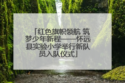 红色旗帜领航 筑梦少年新程——怀远县实验小学举行新队员入队仪式