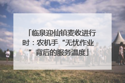 临泉迎仙镇麦收进行时：农机手“无忧作业”背后的服务温度