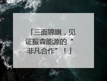 三面锦旗，见证振森能源的“非凡合作”！