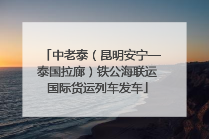 中老泰（昆明安宁—泰国拉廊）铁公海联运国际货运列车发车