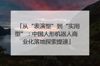 从“表演型”到“实用型”：中国人形机器人商业化落地探索提速