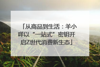 从商品到生活：羊小咩以“一站式”密钥开启Z世代消费新生态