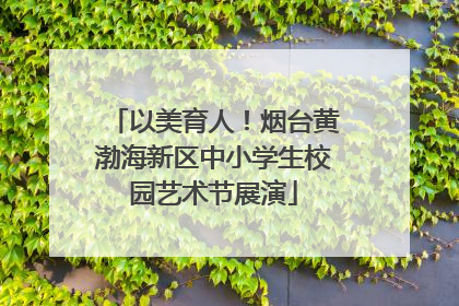 以美育人！烟台黄渤海新区中小学生校园艺术节展演