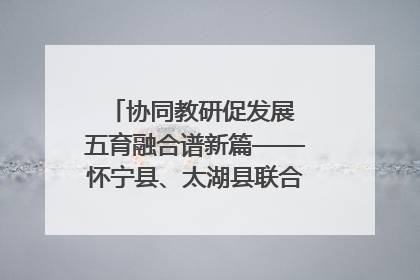 协同教研促发展 五育融合谱新篇——怀宁县、太湖县联合教研活动在月山镇中心学校成功举办