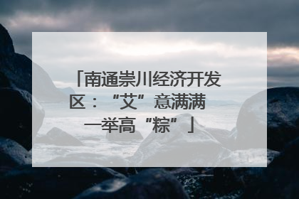南通崇川经济开发区：“艾”意满满 一举高“粽”