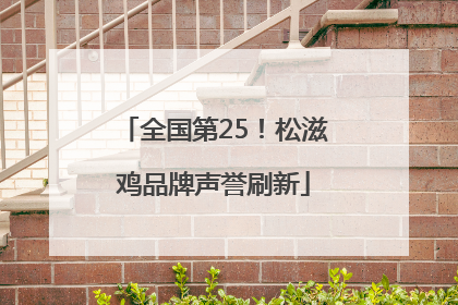 全国第25！松滋鸡品牌声誉刷新