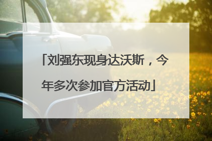 刘强东现身达沃斯，今年多次参加官方活动