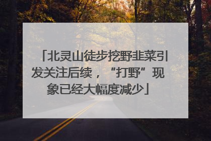 北灵山徒步挖野韭菜引发关注后续，“打野”现象已经大幅度减少