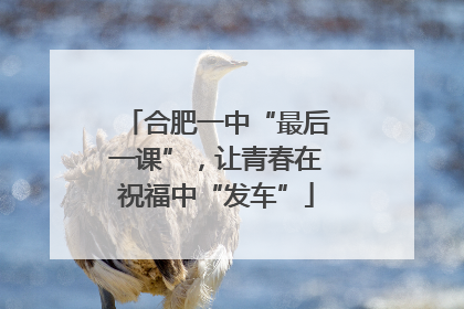 合肥一中“最后一课”，让青春在祝福中“发车”
