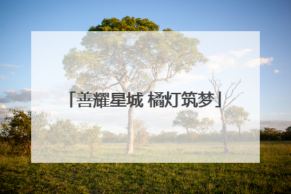 善耀星城 橘灯筑梦