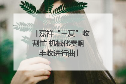 嘉祥“三夏”收割忙 机械化奏响丰收进行曲