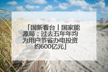 国新看台丨国家能源局：过去五年年均为用户节省办电投资约600亿元