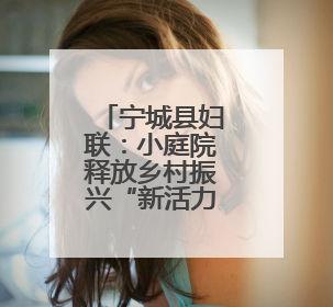 宁城县妇联：小庭院释放乡村振兴“新活力”