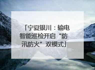 宁夏银川：输电智能巡检开启“防汛防火”双模式