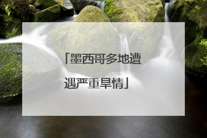 墨西哥多地遭遇严重旱情