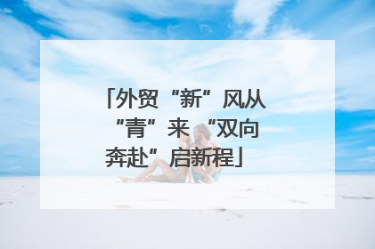 外贸“新”风从“青”来 “双向奔赴”启新程