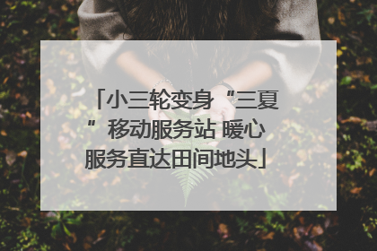小三轮变身“三夏”移动服务站 暖心服务直达田间地头