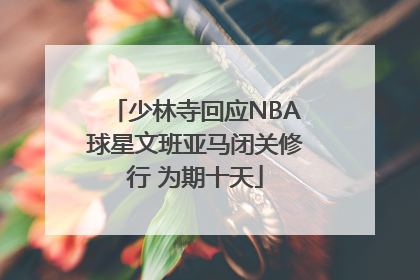 少林寺回应NBA球星文班亚马闭关修行 为期十天
