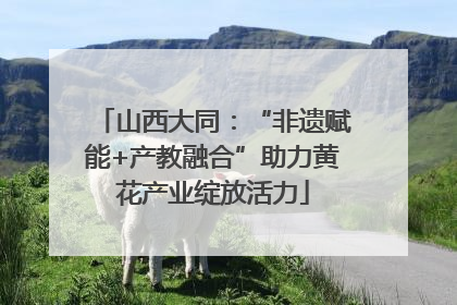 山西大同：“非遗赋能+产教融合”助力黄花产业绽放活力