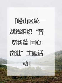 崂山区统一战线组织“智览新篇 同心奋进”主题活动