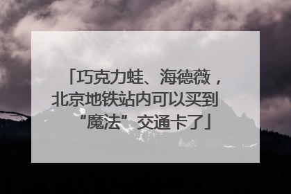巧克力蛙、海德薇，北京地铁站内可以买到“魔法”交通卡了