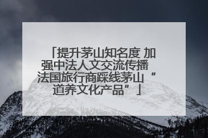提升茅山知名度 加强中法人文交流传播 法国旅行商踩线茅山“道养文化产品”