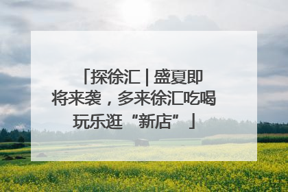 探徐汇 | 盛夏即将来袭，多来徐汇吃喝玩乐逛“新店”