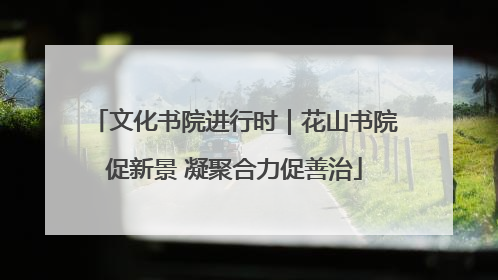 文化书院进行时｜花山书院促新景 凝聚合力促善治