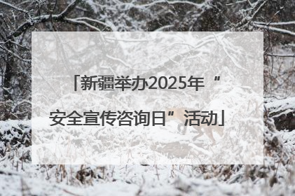 新疆举办2025年“安全宣传咨询日”活动