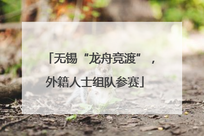 无锡“龙舟竞渡”，外籍人士组队参赛