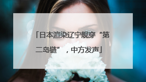 日本渲染辽宁舰穿“第二岛链”，中方发声
