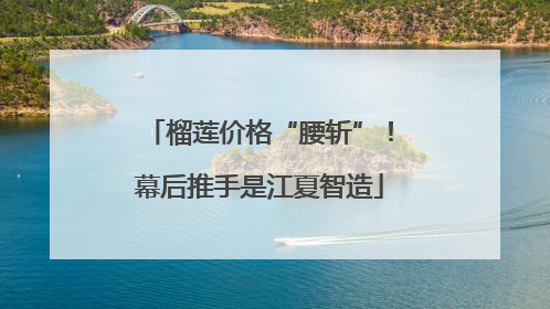 榴莲价格“腰斩”！幕后推手是江夏智造