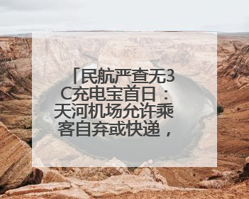 民航严查无3C充电宝首日：天河机场允许乘客自弃或快递，相机锂电池仍按原规定执行