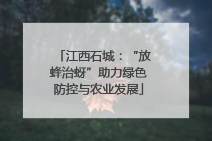 江西石城：“放蜂治蚜”助力绿色防控与农业发展