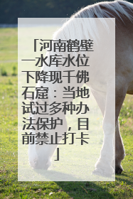 河南鹤壁一水库水位下降现千佛石窟：当地试过多种办法保护，目前禁止打卡